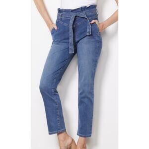 KUT FROM THE KLOTH | Reese High Rise Straight Paperbag Waist Jeans | 8